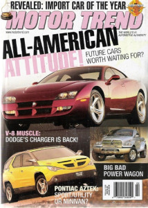 MOTOR TREND 1999 FEB - S2000, BEETLE, AZTEK, 53 VETTE - 2 COVERS*